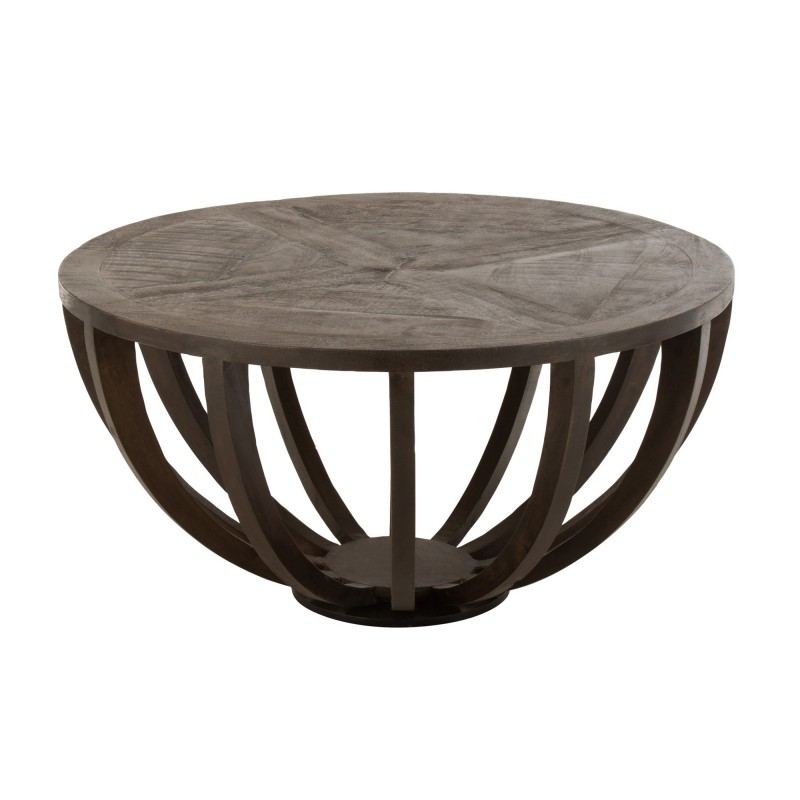 CAFE TABLE GLOBE MANGO WOOD DARK BROWN 90     - CAFE, SIDE TABLES